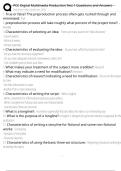 PCC Digital Multimedia Production Test 1 Questions and Answers