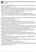 PCC History of Illustration Test 3 Review Guide Information Questions and Answers