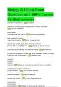 Biology 211 &ndash; &lbrack;Final Exam&comma; Questions & 100&percnt; Correct Verified Answers&rsqb; &lpar;Updated 2025&ndash;2026&rpar;