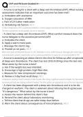 DVT and PE Exam Graded A&plus; Exam Questions and Answers 100&percnt; Pass &vert;Verified & Updated &vert;Actual 2025&sol;2026 Exam Blue Print