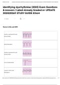 Identifying Dysrhythmias  &lpar;2025&rpar; Exam Questions & Answers &vert; Latest Already Graded A&plus; UPDATE 2025&vert;2026&excl;&excl; STUDY GUIDE EXAM 