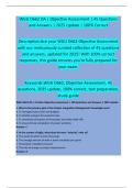 WGU D662 OA &vert; Objective Assessment &vert; 45 Questions and Answers &vert; 2025 Update &vert; 100&percnt; Correct