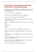 RTE 1503 Test 1 Exam Questions And Answers  Verified 100&percnt; Correct&vert; Latest Updates&vert;