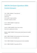 NACVA CVA Exam Questions With Correct Answers&period;