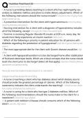 Nutrition final Nurs120 Exam Questions and Answers 100&percnt; Pass &vert;Verified & Updated &vert;Actual 2025&sol;2026 Exam Blue Print