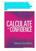 Test Bank for Calculate with Confidence&comma; 7th Edition by Deborah C&period; Gray Morris &vert; Complete 2025&ndash;2026 Nursing Math and Dosage Calculations Test Bank with Verified Questions and Answers &lpar;PDF&rpar;&vert; All Chapters 
