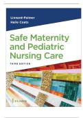 Test Bank for Safe Maternity & Pediatric Nursing Care 3rd Edition by Linnard palmer&comma; Haile Coats &vert; All Chapters 1- 38 covered with Verified Question & Answers &vert; New Edition 2025
