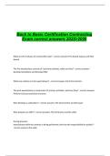 Back to Basic Certification Contracting Exam correct answers 2025>2026