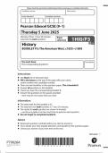 2025 Pearson Edexcel GCSE History Booklet P3 &lpar;1HI0&sol;P3&colon; The American West&comma; c1835-c1895&rpar;