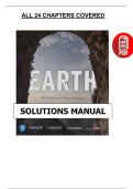 Earth&colon; An Introduction to Physical Geology &lpar;13th Ed&period;&comma; 2020&rpar; &ndash; Solutions Manual &ndash; by Tarbuck