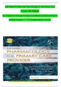 TEST BANK For Edmunds' Pharmacology for the Primary Care Provider&comma; 5th Edition by Constance G Visovsky&comma; ISBN-9780323661171 &comma;Chapters 1-73 Complete Guide A&plus;&comma; Latest edition&period;