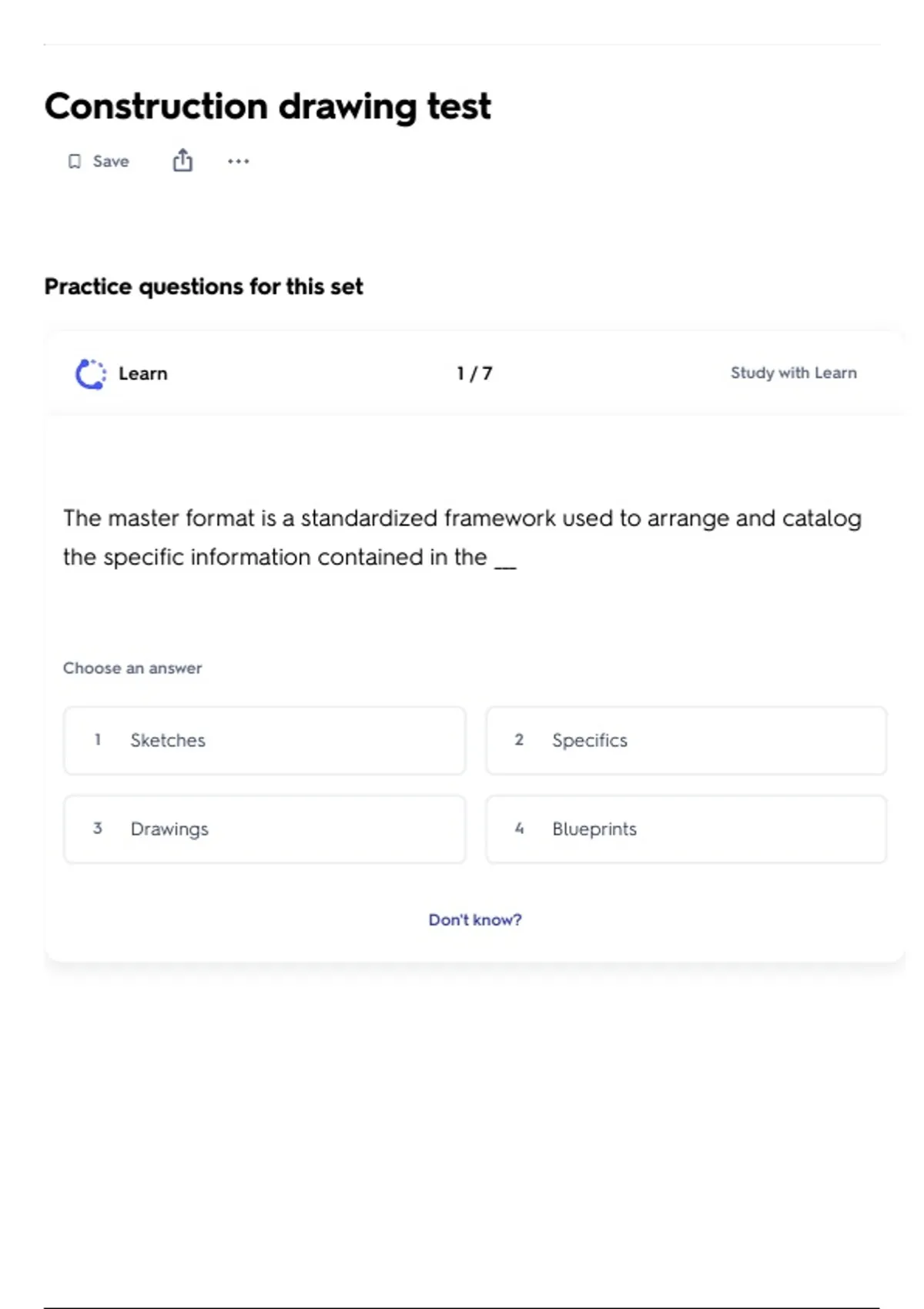 Draw Test Question Construction drawing test Questions and Correct Verified Answers 2026 ...