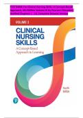 TEST BANK For Clinical Nursing Skills&colon; A Concept-Based Approach&comma; 4th Edition Volume III by Pearson Education&comma; Verified Chapter 1 - 16&comma; All Chapters &comma; Complete Newest Version