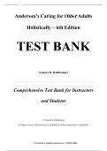 Test Bank &mdash; Anderson&rsquo;s Caring for Older Adults Holistically&comma; 6th Edition &mdash; Tamara R&period; Dahlkemper &mdash; ISBN 9780803645493