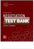 Test Bank for Essentials of Negotiation&comma; 6th Edition by Roy Lewicki&comma; Bruce Barry & David Saunders &vert; 2025&sol;2026 Latest Update