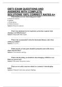 OBT3 EXAM QUESTIONS AND ANSWERS WITH COMPLETE SOLUTIONS 100&percnt; CORRECT RATED A&plus;