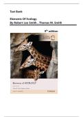 TEST BANK FOR Elements of Ecology 9th Edition&lpar; Global Edition&rpar; by Robert Leo Smith &comma; Thomas M&period; Smith&vert; Verified  Chapters 1-27&comma; Newest Update