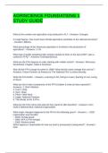 AGRISCIENCE FOUNDATIONS 1 STUDY GUIDE WITH VERIFIED ANSWERS