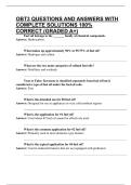 OBT3 QUESTIONS AND ANSWERS WITH COMPLETE SOLUTIONS 100&percnt; CORRECT &lpar;GRADED A&plus;&rpar;