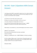 NU 345 - Exam 3 Questions With Correct Answers