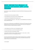 BSNC 1000 Mid Term &lpar;Module 1- 3&rpar; Question and answers 100&percnt; correct 2025&sol;2026