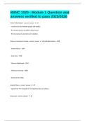 BSNC 1020 - Module 1 Question and answers verified to pass 2025&sol;2026