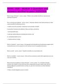 BSNC 1020 - Module 3 Question and answers verified to pass 2025&sol;2026