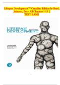 Lifespan Development Canadian 7th Edition Test Bank &vert; Boyd&comma; Bee & Johnson &vert; Chapters 1-19 Multiple Choice&comma; True&sol;False&comma; Short Answer & Essay Questions