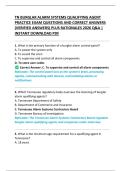 TN BURGLAR ALARM SYSTEMS QUALIFYING AGENT  PRACTICE EXAM QUESTIONS AND CORRECT ANSWERS  &lpar;VERIFIED ANSWERS&rpar; PLUS RATIONALES 2026 Q&A &vert;  INSTANT DOWNLOAD PDF 