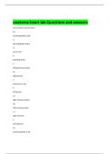 anatomy heart lab Questions and answers 