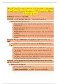 RAMP Final Test Study Guide 2026 Complete Questions  with Correct Detailed Answers &vert;&vert; 100&percnt; Guaranteed Pass  <Recent Version>