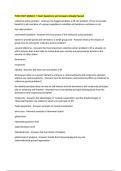 POSC 2601 Midterm 1 Exam Questions and Answers Already Passed
