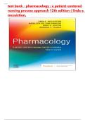 Test Bank - Pharmacology &colon; A Patient-Centered Nursing Process Approach 12th Edition &lpar; Linda E&period; McCuistion&comma; 2026&rpar; All Chapters &vert; Newest Edition