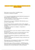  NAGELHOUT PHARM 1 EXAM 3 COMPLETE QUESTIONS AND 100&percnt; VERIFIED ANSWERS