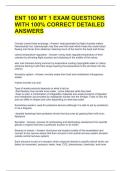 ENT 100 MT 1 EXAM QUESTIONS WITH 100&percnt; CORRECT DETAILED ANSWERS 