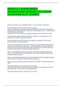 MODULE 1 AGRISCIENCE FOUNDATIONS HONORS 9TH GRADE FLVS EXAM CLAY COUNTY EXAM QUESTIONS AND ANSWERS