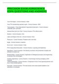PRECISION EXAM AGRISCIENCE EOPA QUESTIONS AND ANSWERS