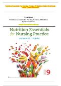 Nutrition Essentials for Nursing Practice 9th Edition Dudek Test Bank | All Chapters Covered | 2026/2027 Latest Version | 100% Verified Questions & Answers