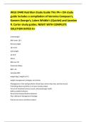 WGU D440 Nutrition Study Guide This PA &plus; OA study guide includes a compilation of Veronica Compean's&comma; Kareem George's&comma; Laken Whittle's &lpar;Quizlet&rpar; and Jasmine R&period; Carter study guides&period; NEW&excl;&excl; WITH COMPLETE SOLUTION RATED A&plus; 