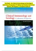 Clinical Immunology & Serology 4th Edition Test Bank &vert; Complete Study Guide & MCQ Answers
