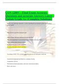 CON 1200V - Final Exam Accurate Questions and accurate Answers Latest Update Grade A&plus; &lpar;Complete Solutions&rpar;
