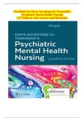 Davis Advantage Psychiatric Mental Health Nursing 11th Edition Test Bank &vert; Answers & Rationales Included