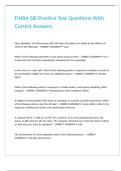 FINRA SIE Practice Test Questions With Correct Answers&period;