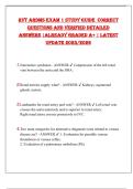 RVT ARDMS EXAM 1 STUDY GUIDE  CORRECT  QUESTIONS AND VERIFIED DETAILED  ANSWERS &vert;ALREADY GRADED A&plus; &vert; LATEST  UPDATE 2025&sol;2026 