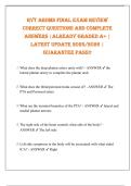 RVT ARDMS FINAL EXAM REVIEW  CORRECT QUESTIONS AND COMPLETE  ANSWERS &vert;ALREADY GRADED A&plus; &vert;  LATEST UPDATE 2025&sol;2026 &vert;  GUARANTEE PASS&excl;&excl; 