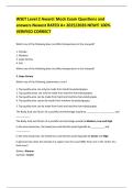 WSET Level 2 Award&colon; Mock Exam Questions and answers Newest RATED A&plus; 2025&sol;2026 NEW&excl;&excl; 100&percnt; VERIFIED CORRECT 
