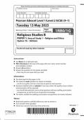 2025 Pearson Edexcel GCSE Religious Studies B Paper 1 &lpar;1RB0&sol;1G&colon; Sikhism&rpar;