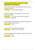 nasm group fitness module 3 exam questions and answers.docx