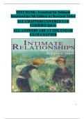 Intimate Relationships &ndash; Rowland Miller &lpar;9th Edition&comma; Looseleaf&rpar; &vert; Complete Test Bank with Verified Answers