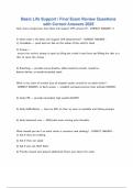 BASIC LIFE SUPPORT FINAL REVIEW EXAM QUESTIONS WITH CORRECT DETAILED ANSWERS A&plus; VERIFIED NEWEST VERSION